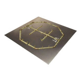 Octagonal Brass Burner/Square Plate - CFBO320
